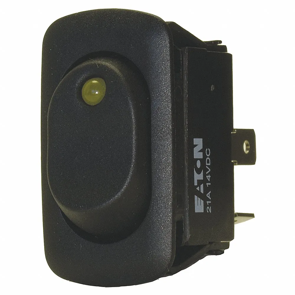 EATON XR1AEX4NV1XX Lighted Rocker Switch, SPST, Off/On, 3 Connections | BH8ANF 21EV45