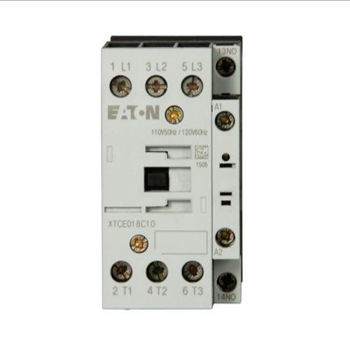 EATON XTCE018C10E IEC Contactor, 18A, 208 Vac, 60 Hz, 1No, 18A, Frame C, 45 Mm, 2, 2, 3/ 5, 5 | BH8XJL 4TYX2