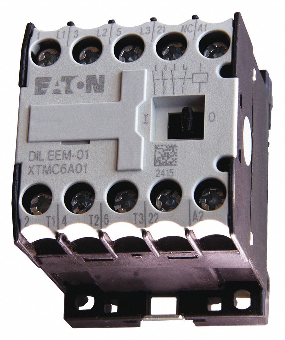 EATON XTMC6A01B Miniature Iec Magnetic Contactor, 3 Poles, 240VAC | CH6RZR 4WUY7