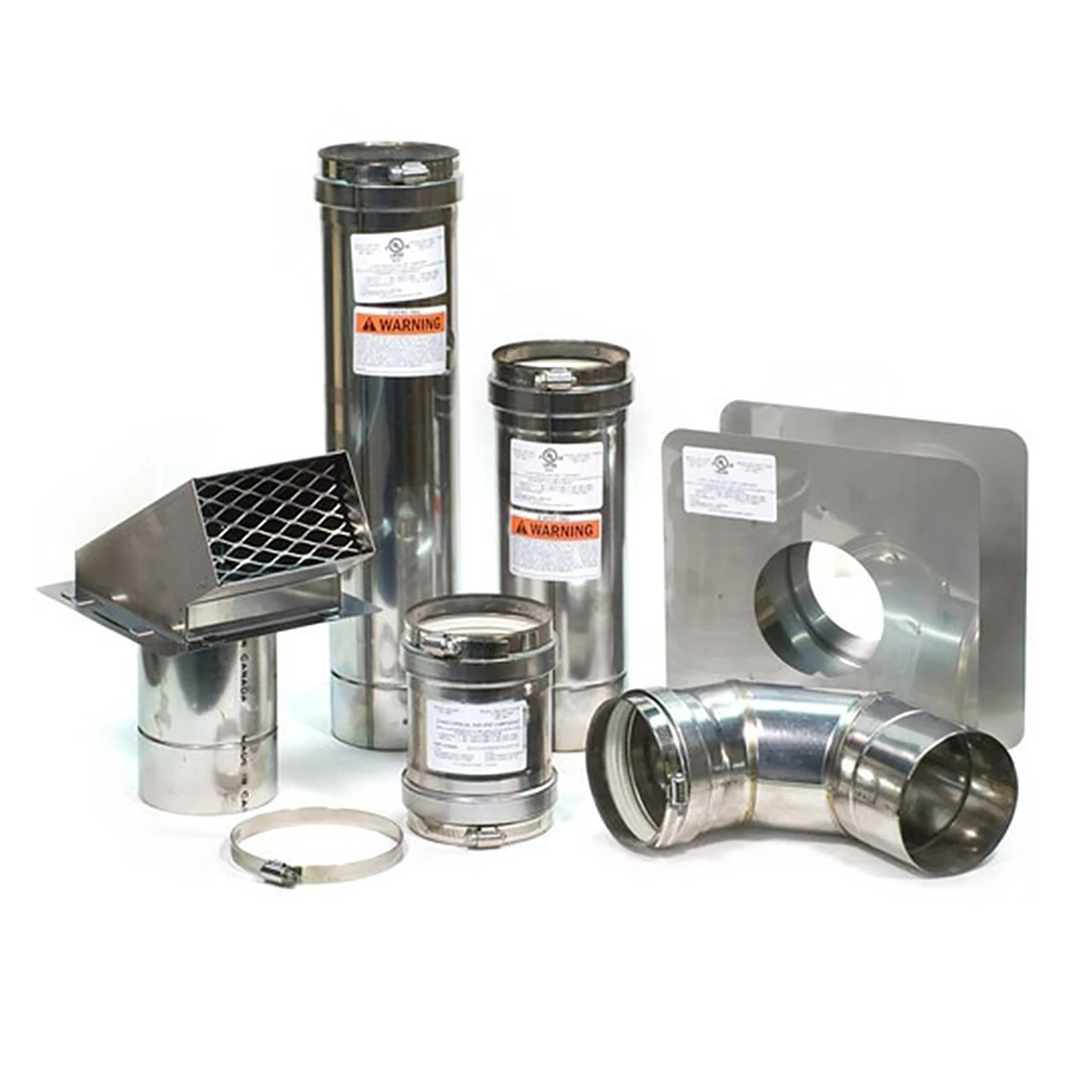 4 Inch Horizontal Vent Kit w/ Backflow Preventer