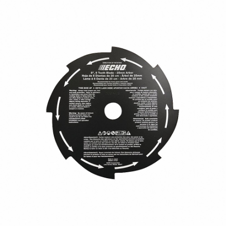 Grass Weed Blade, 25 mm Arbor, 8 Inch Dia