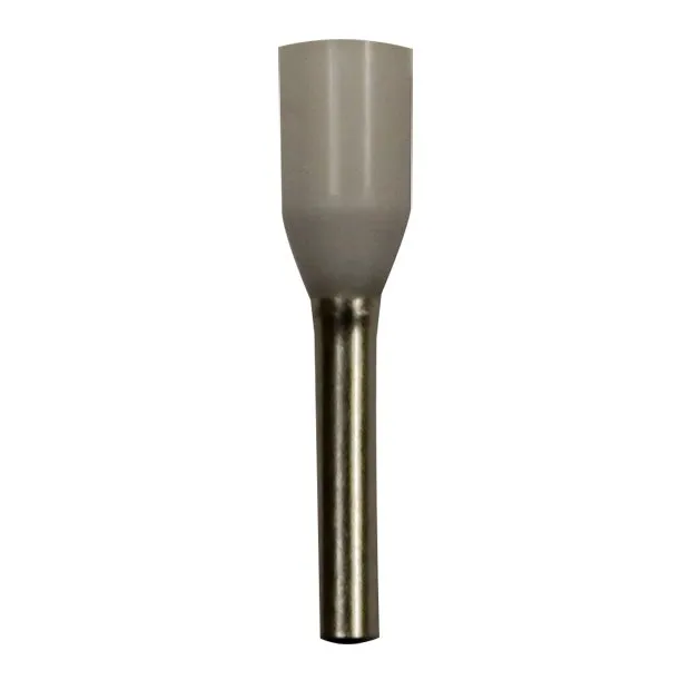 Wire Ferrule, White, 18 AWG, 8mm