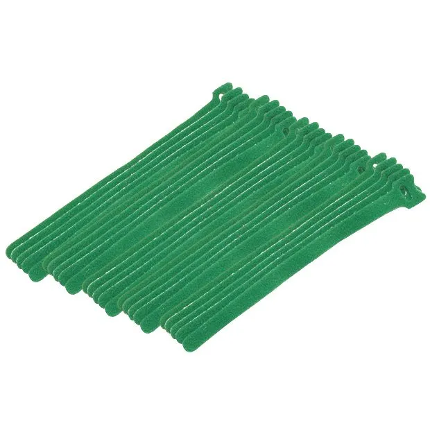 Cable Tie Hook Tape 8 Inch Green
