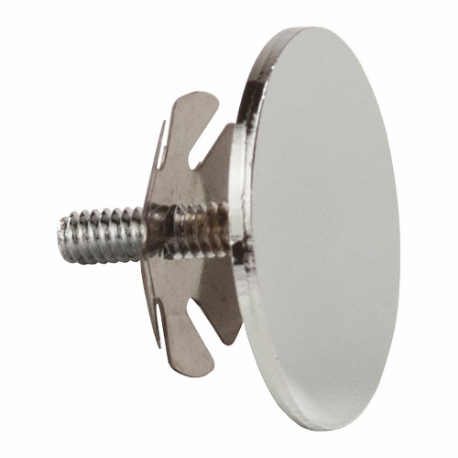 End Cap, 1/4 In Wd., Chrome