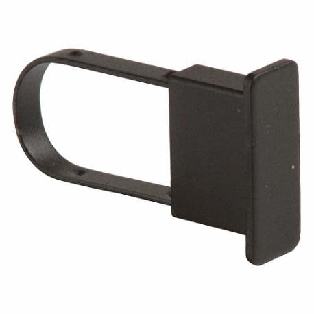 End Cap, 1/4 In Wd., Matte, Steel