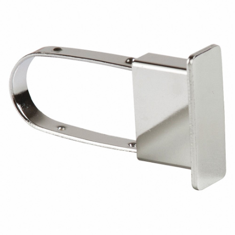 End Cap, 1/4 In Wd., Chrome, Steel