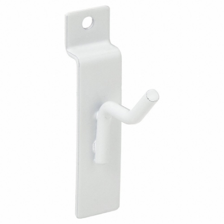 ECONOCO EWH/H1 Hook, 1/2 Inch x 1 Inch x 1/2 Inch, 40 lb Load Capacity, Steel, Semi Gloss, White | CV2RHZ 45KX09
