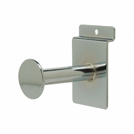 Display, 1 1/2 In Wd., 20 lbs. Load Capacity, Chrome, Steel
