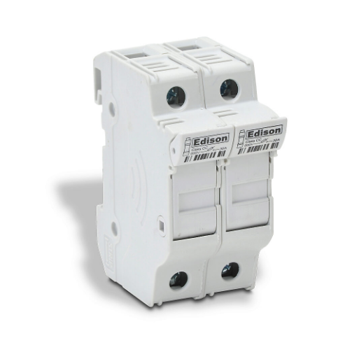 EDISON EHCC2DU Modular Fuse Holder, 30A, 600V, 2-Pole, 18-4 Awg Copper Only | CV7QFK