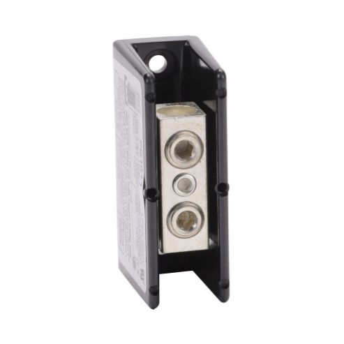 Open Terminal Block, 175A, 1-Pole 2/0 Awg To 8 Awg, 1 Opening, 2/0 Awg To 8 Awg