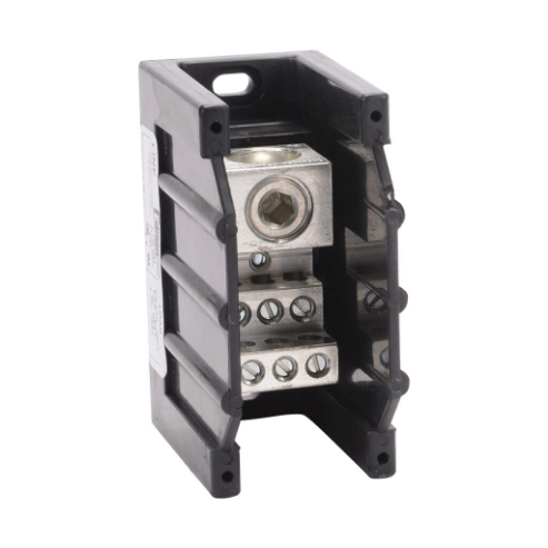 EDISON PB3061 Open Terminal Block, 310A, 1-Pole 350 Mcm To 4 Awg, 6 Openings | CV7DJR