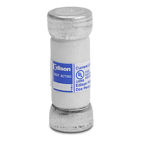 EDISON TJS15-1 Fuse, Class T, Current-Limiting, Extremely Fast-Acting, 15A, 600 VAC, Ferrule | CV7NJE