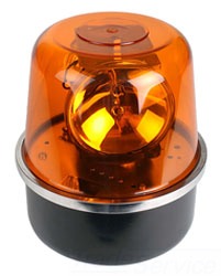 EDWARDS SIGNALING 100SBA-N5 Rotating Beacon, Amber, 120V, 3/4 Inch Conduit | CF4LEG