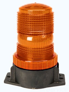 EDWARDS SIGNALING 117A-EM Low Profile Strobe, Amber, 12 80V, 0.35A Rating | CF4MBN