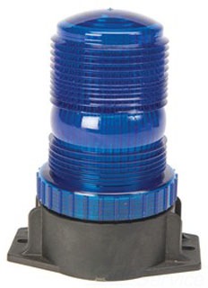 EDWARDS SIGNALING 117B-EM Low Profile Strobe, Blue, 12 80V | CF4MBR