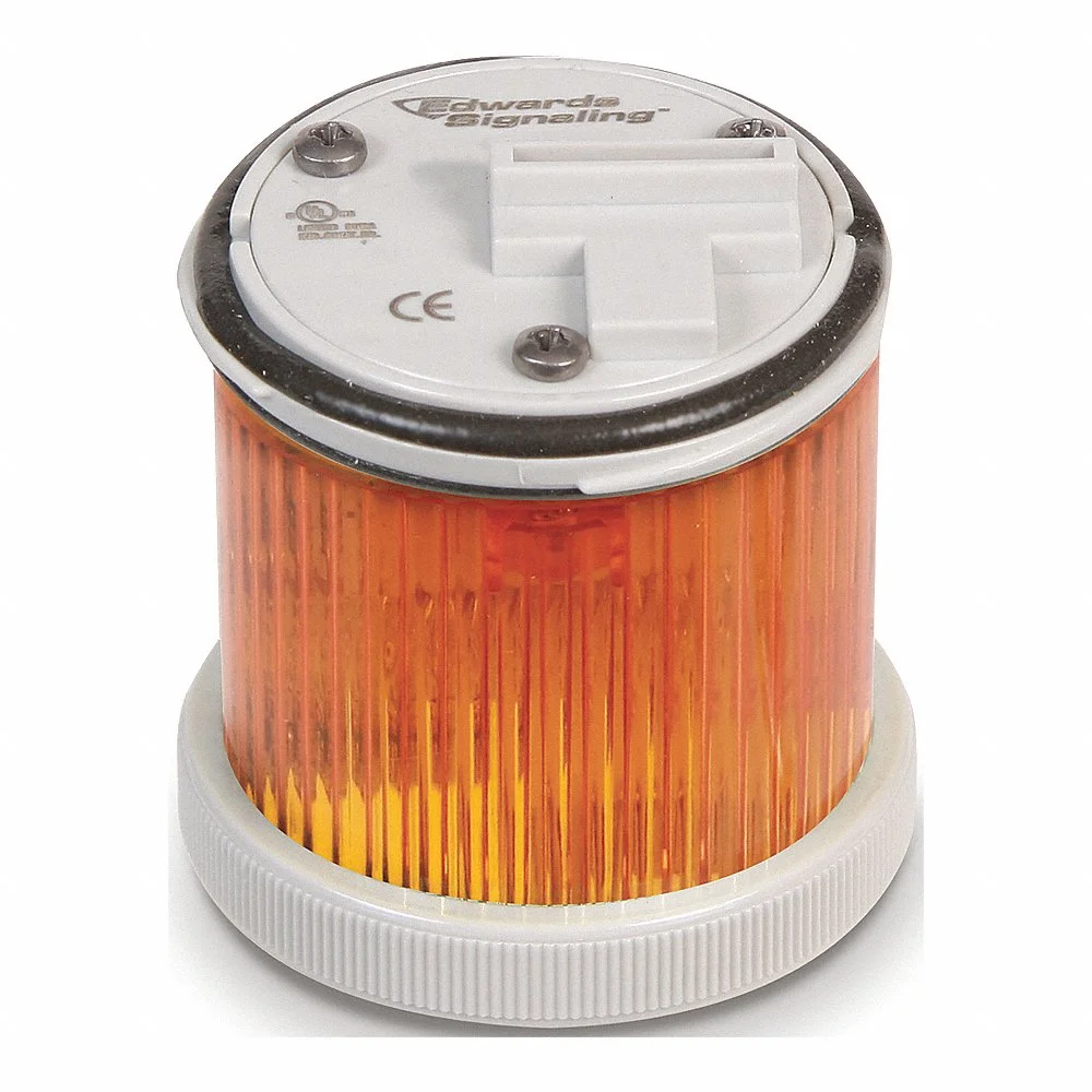 EDWARDS SIGNALING 248LEDMA240A LED Stack Light, Amber, 48mm Size | AA7QCA 16G692