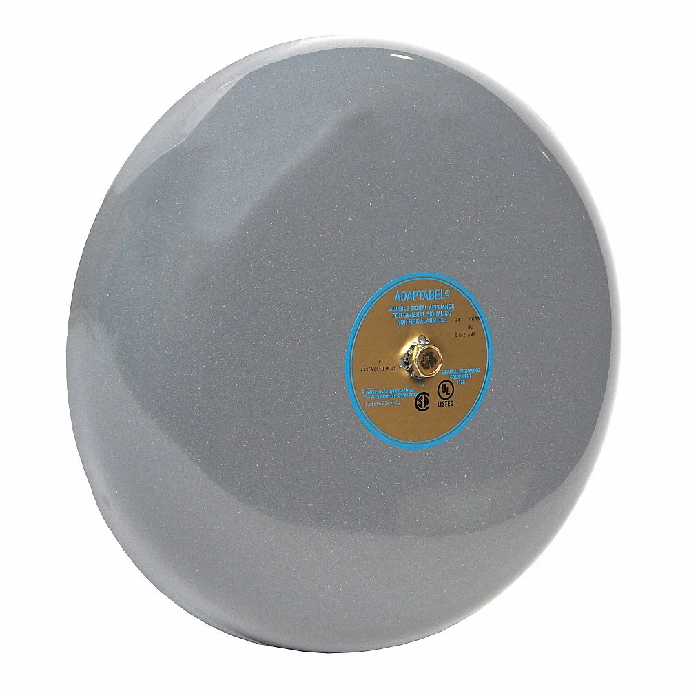 EDWARDS SIGNALING 435-6E1 Vibrating Bell, 6 Inch Size, 12VDC, 0.125A Rating | AA7PXF 16G578