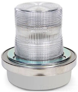 EDWARDS SIGNALING 50SINC-N5-40WH Incandescent Steady-On Beacon, 120V, Clear, 6 3/4 x 5 7/8 Inch Size | CF4NGY