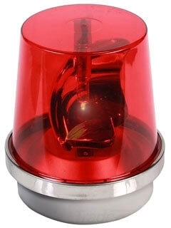 EDWARDS SIGNALING 52R-N5-40WH Rotating Beacon, Red, 120V, 6 Inch Dia. | AA7PVA 16G527