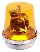 EDWARDS SIGNALING 52A-N5-40WH Rotating Beacon, Amber, 120V, 6 Inch Dia. | AA7PVB 16G528