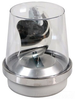 EDWARDS SIGNALING 52C-N5-40WH Rotating Beacon, Clear, 120V, 0.35A Rating | AA7PVE 16G531