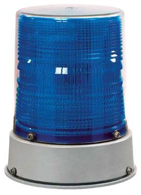 EDWARDS SIGNALING 57EDFB-G1 Heavy Duty Strobe Light, Blue, 24VDC, 3/4 Inch Conduit | CF4NPA