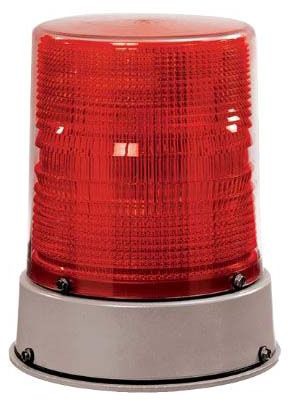 EDWARDS SIGNALING 57EDFR-G1 Heavy Duty Strobe Light, Red, 24VDC, 2.2A Rating | CF4NPL