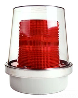 EDWARDS SIGNALING 90R-N5 Light Duty Strobe Light, Red, 120VAC, 0.1A Rating | CF4NYL