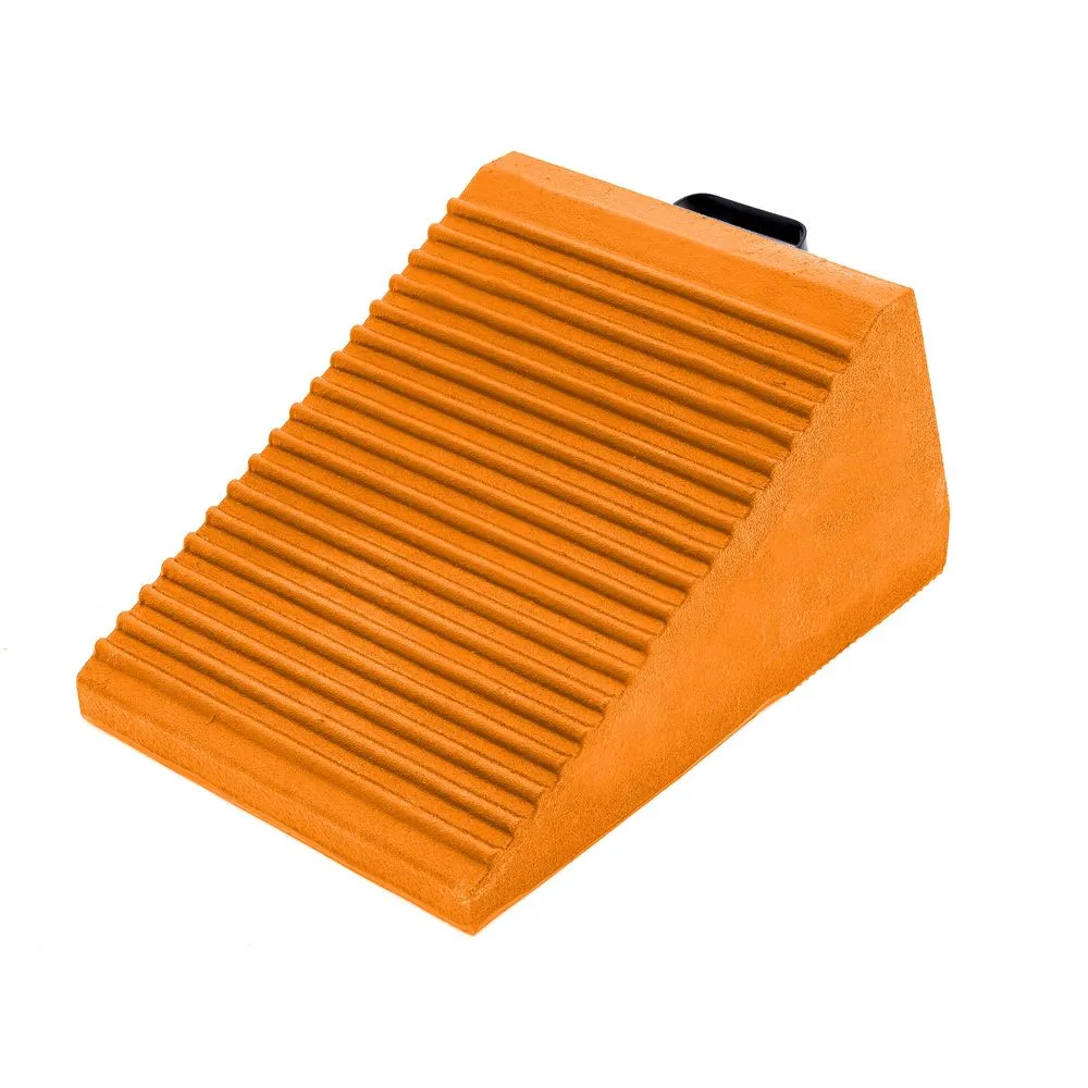 Mining Equipment Wheel Chock, Orange, 22 Inch Size