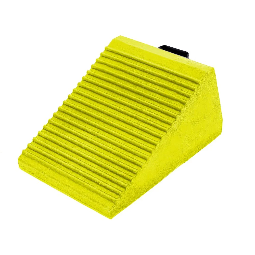 Mining Equipment Wheel Chock, Yellow, 22 Inch Size