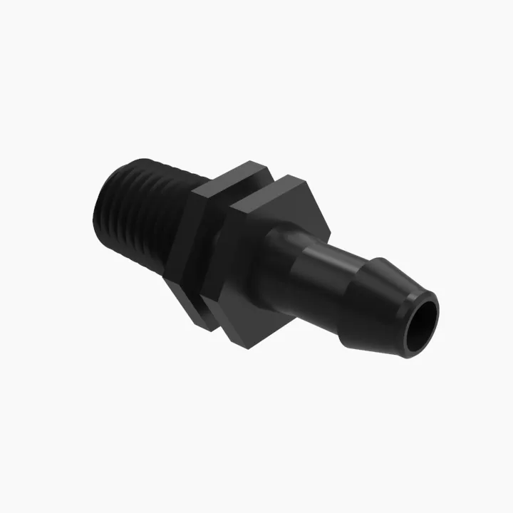 ELDON JAMES A1-3-200BN Adapter, 1/16-27 NPT Thread Size, 3/16 Inch Barb | CJ8CTW