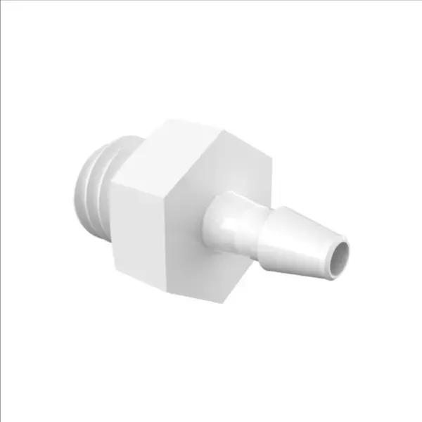 ELDON JAMES A1032-1-200NN Adapter, 10-32 UNF Thread Size, 1/16 Inch Barb, Natural Nylon | CJ8CKJ