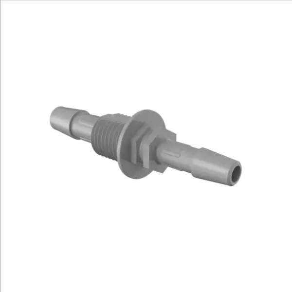 ELDON JAMES BH4S-5-4PVDF Bulkhead Adapter, 1/4 Inch Size, 5/16 x 1/4 Inch Inside Dia., Gray Kynar 740 | CJ8DVL