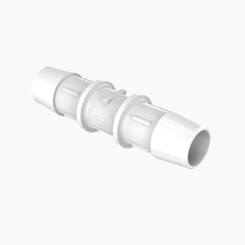ELDON JAMES C0-10WN Straight Coupler, 5/8 Inch Inside Dia., White Nylon | CJ8DZM
