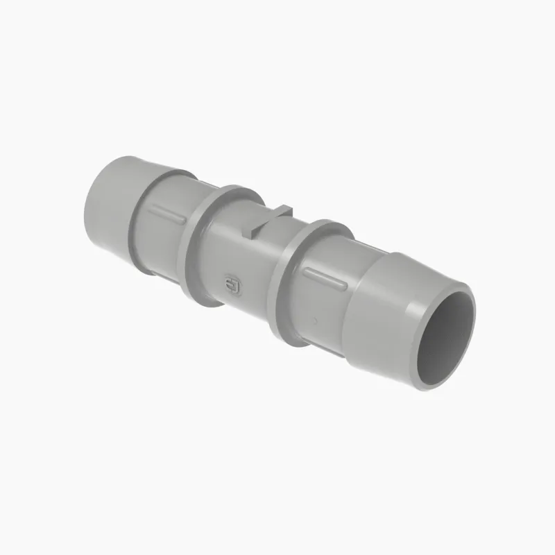 ELDON JAMES C0-16PVDF Straight Coupler, 1 Inch Inside Dia., Gray Kynar 740 | CJ8EBL