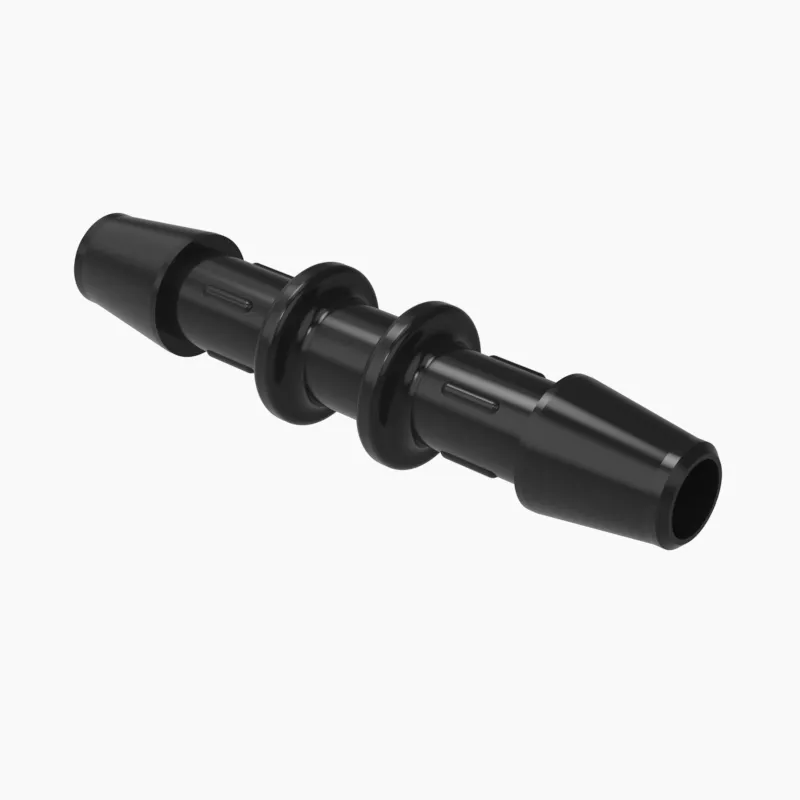 ELDON JAMES C0-3GFBN Straight Coupler, 3/16 Inch Inside Dia., Glass Filled Black Nylon | CJ8EDH