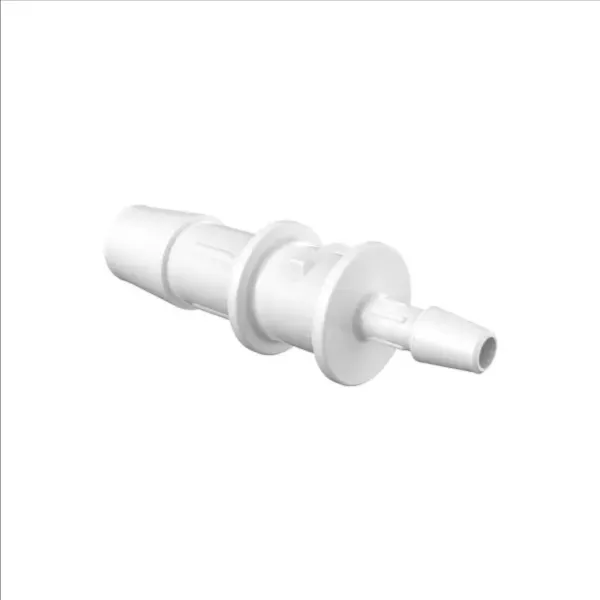ELDON JAMES C6-2.5WP Barbed Reduction Coupler, Inch Size, White Polypropylene | CJ8EYB