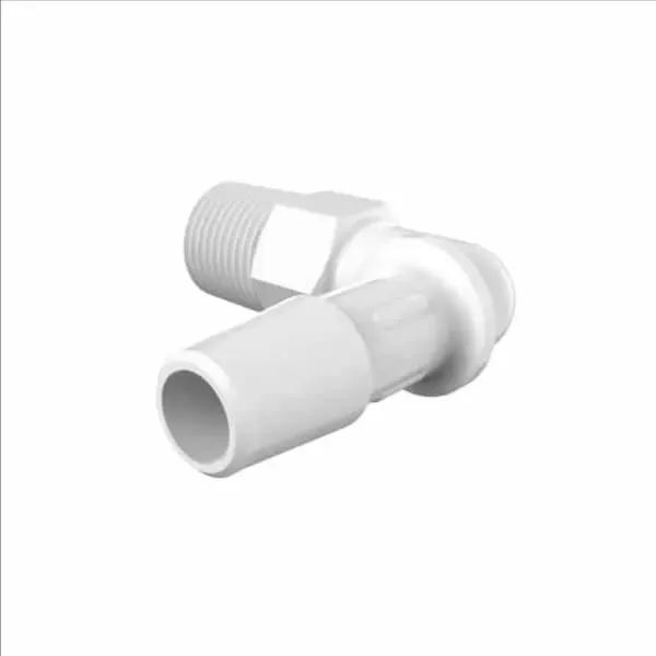 ELDON JAMES L2-5WP White Polypropylene Elbow, 1/8 NPT Size, 5/16 Inch Inside Dia. | CJ8FXN