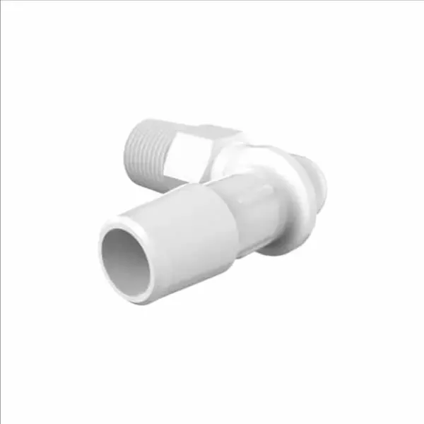 ELDON JAMES L2-6NN Natural Nylon Elbow, 1/8 NPT Size, 3/8 Inch Inside Dia. | CJ8FXU