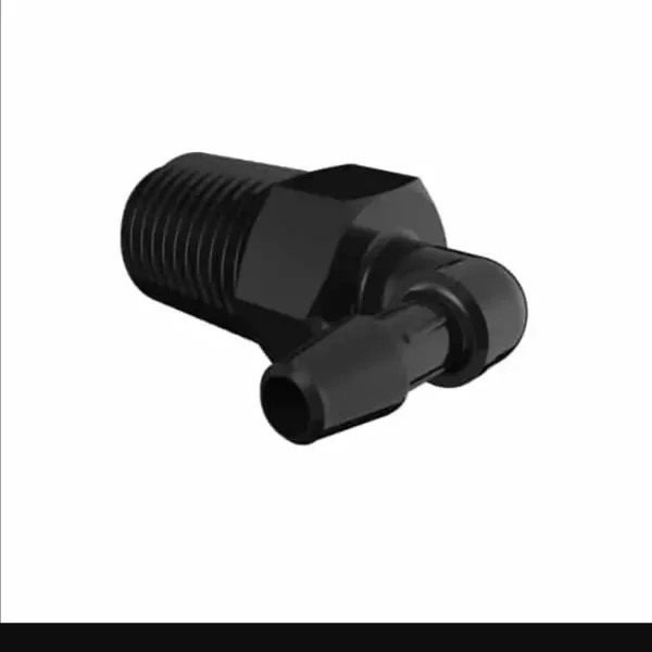 ELDON JAMES L4B-3BN Black Nylon Elbow, 1/4 Thread Size, 3/16 Inch Barb | CJ8GDM