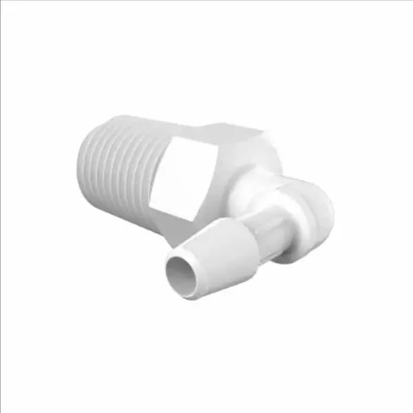 ELDON JAMES L4B-3PP Non Animal Derived Polypropylene Elbow, 1/4 BSPT Size, 3/16 Inch Inside Dia. | CJ8GDT