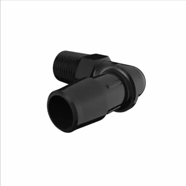 ELDON JAMES L4B-8BN Black Nylon Elbow, 1/4 BSPT Size, 1/2 Inch Inside Dia. | CJ8GFB