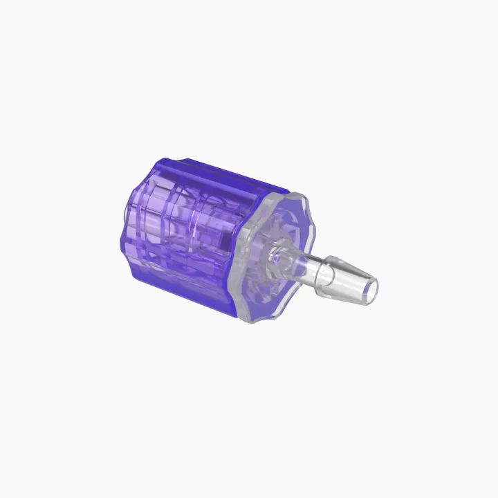ELDON JAMES LMSLN-1.5PP-V Stationary Male Luer, Lock 3/32 Barb Size, Non Animal Derived Polypropylene, Violet | CJ8HJW