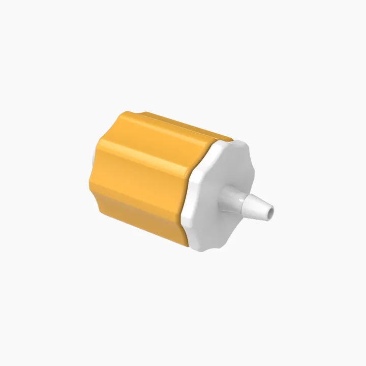 ELDON JAMES LMSLN-1MN-O-QC Stationary Male Luer, Lock 1/16 Barb Size, Medical Nylon, Orange | CJ8HKH