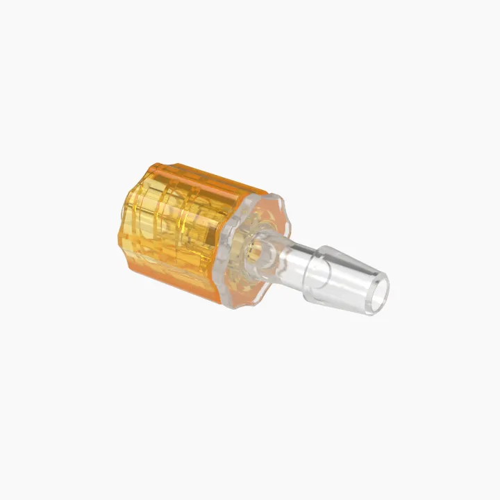 ELDON JAMES LMSLN-2.5PP-O Stationary Male Luer, Lock 5/32 Barb Size, Non Animal Derived Polypropylene, Orange | CJ8HLP