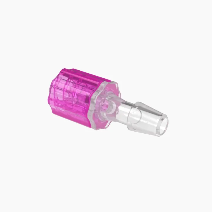 ELDON JAMES LMSLN-3PP-R Stationary Male Luer, Lock 3/16 Barb Size, Non Animal Derived Polypropylene, Rose | CJ8HNL