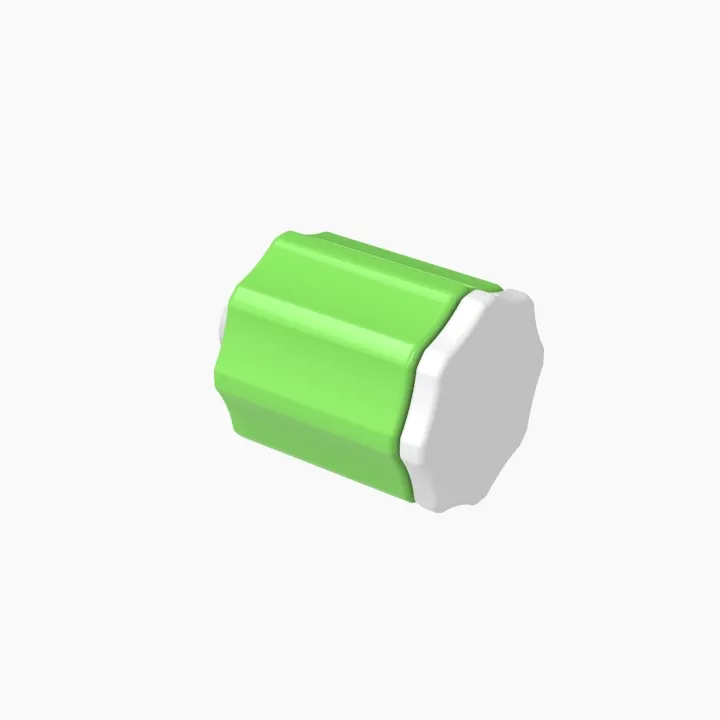 ELDON JAMES LMSLN-P-MN-L-QC Stationary Luer Lock Plug and Nut Assembly, Medical Nylon, Lime | CJ8HPW