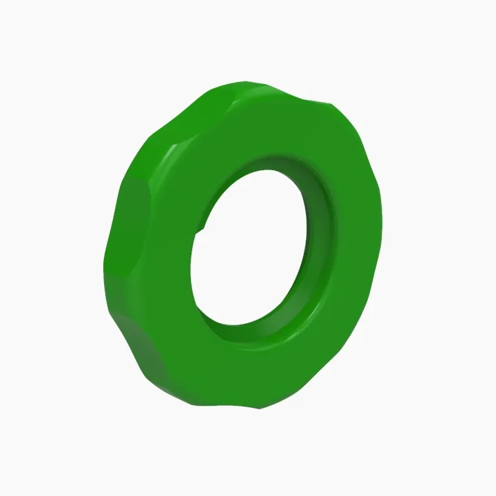 ELDON JAMES N1428NN-G Luer, Lock Nut, Nylon, Green | CJ8HWG