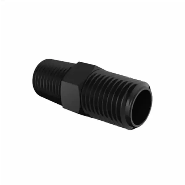 ELDON JAMES N4BN Black Nylon Nipple, 1/4 NPT Size | CJ8HXF
