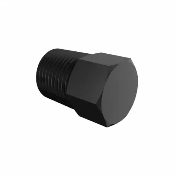 ELDON JAMES P2BN Black Nylon Threaded Hex Plug, 1/8 NPT Size | CJ8JEE